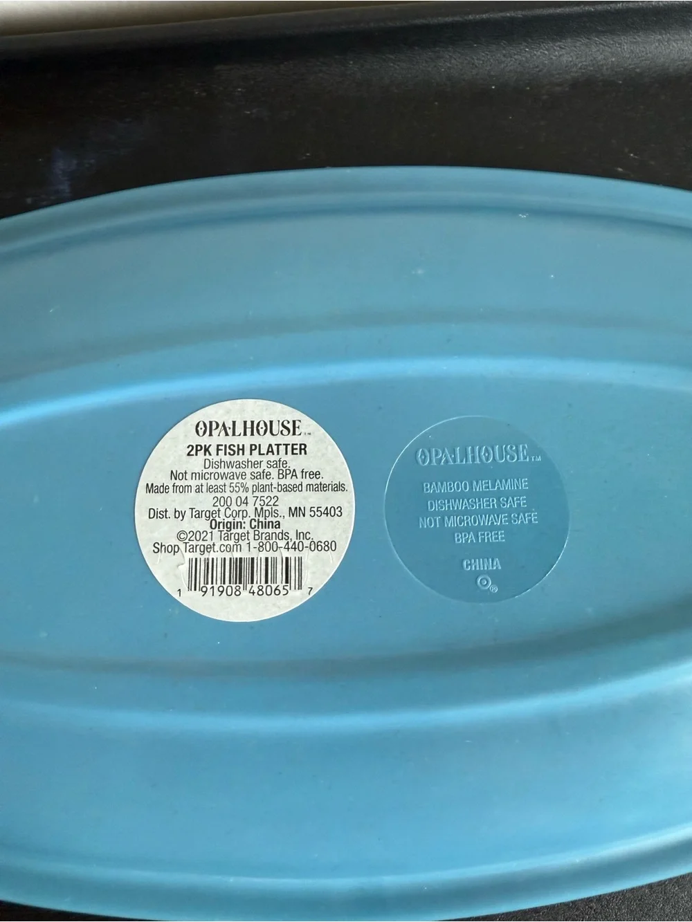 Blue Sardine Fish Serving Platters - Opalhouse